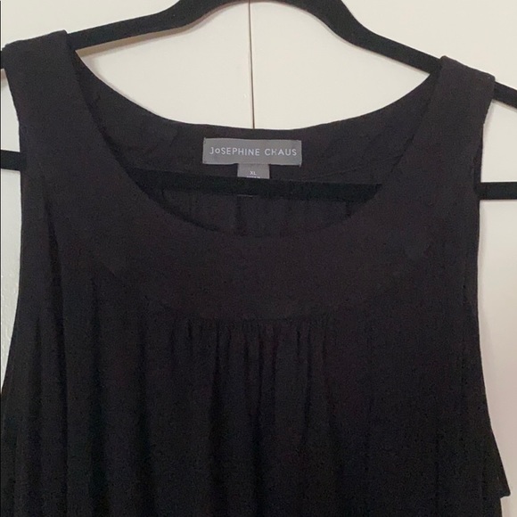 Josephine Chaus Black sleeveless top. Size XL - Picture 3 of 4